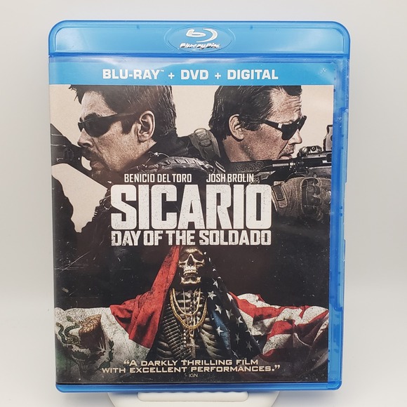 Sony Pictures Other - Sicario Day of the Soldado Blu-ray DVD Benicio Del Toro Josh Brolin Sony